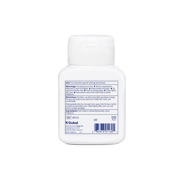 Dukal Baby Powder – 2 oz Size, Talc – Free Formula, 96/cs Packaging – brand_name DawnMist – size 2 oz