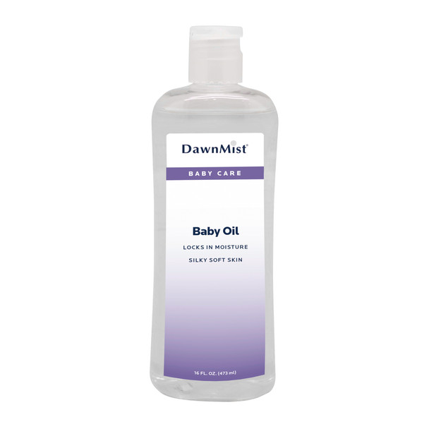 Dukal Baby Oil – Pure Mineral Oil, 16 oz, Soothes and Softens Skin – brand_name DawnMist – size 16 oz