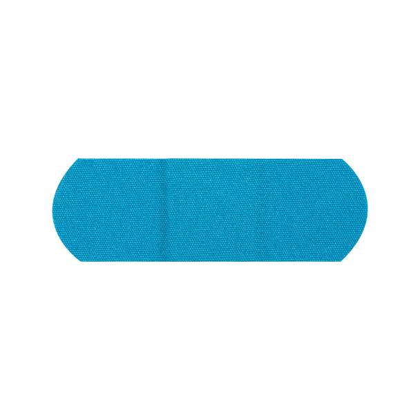 Dukal American Blue Adhesive Bandages – 1 x 3 in, Metal Detectable, Sterile, Flexible Fabric, 100/BX, 12 BX/CS