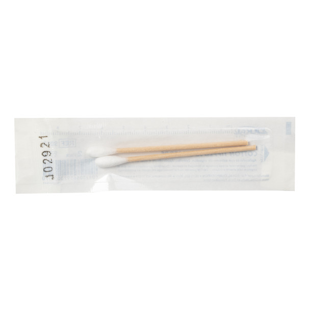 Dukal Sterile Cotton – Tipped Wood Applicators – 3 in Length, 2/pk, 100 Pk/bx, 10 Bx/cs – brand_name Dukal