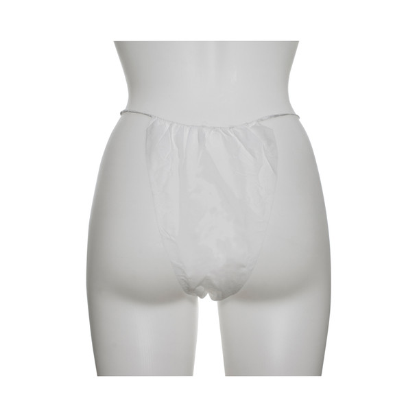 Dukal Disposable Panty – Soft Polypropylene, Individually Wrapped, White, 1/BG, 100 BG/BX, 10 BX/CS