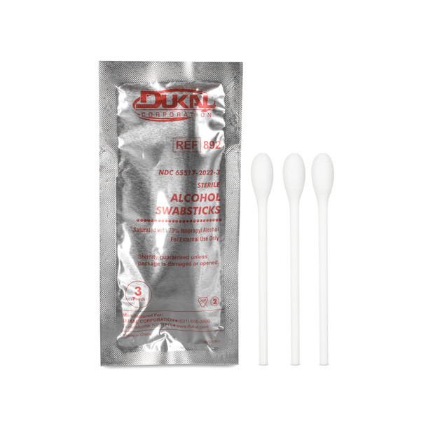 Dukal Alcohol Swabsticks – Sterile, 4 in, 70% Isopropyl Alcohol, – 500/case – brand_name Dukal