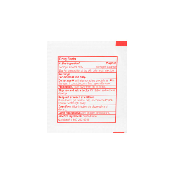 Dukal Alcohol Prep Pads – 2-Ply Large, Sterile, 1.67 x 3.42 in, 70% Isopropyl Alcohol, 100/BX, 10 BX/CS