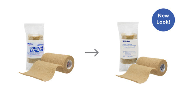 Dukal Cohesive Bandage – 6 in x 5 yd, Tan, Lightweight, Self-Adherent, 1.8 lb, 1/PK, 12 PK/BX