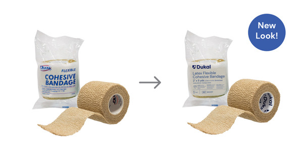Dukal Cohesive Bandage – 2 in X 5 Yd, Tan, Self – Adherent, Lightweight, 1/pk, 36 Pk/bx – brand_name Dukal