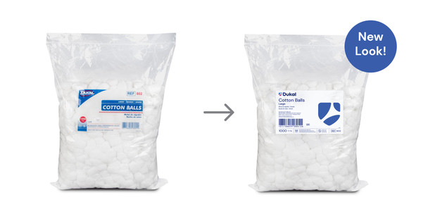 Dukal Cotton Large Cotton Balls – 100% Cotton, 1000/bg, 2 Bg/cs Packaging, 3.4 lb Weight – brand_name Dukal