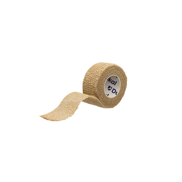 Dukal Cohesive Bandage – 1 in x 5 yd, Tan, Self-Adherent, Lightweight, 1.1 lb, 1/PK, 30 PK/BX