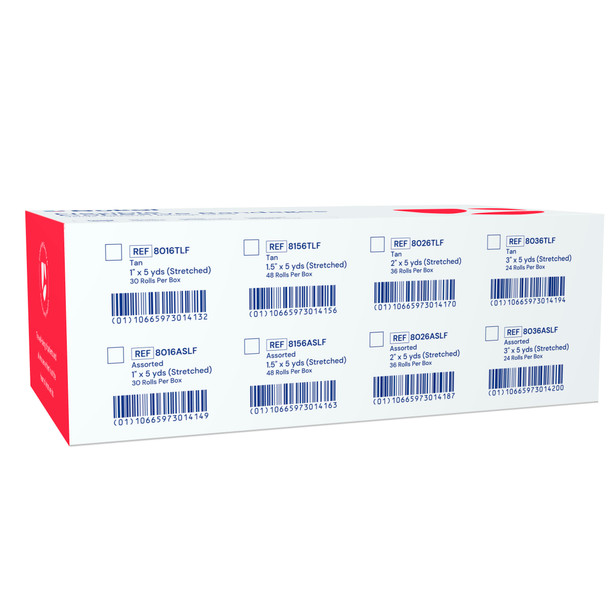Dukal Cohesive Bandage – 1 in x 5 yd, Tan, Self-Adherent, Lightweight, 1.1 lb, 1/PK, 30 PK/BX