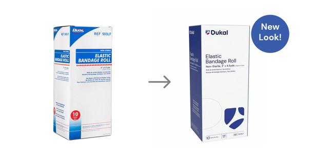 Dukal Elastic Bandage Roll – 3 in X 4.5 Yds, Non – Sterile, 10/bx, 5 Bx/cs Packaging – brand_name Dukal
