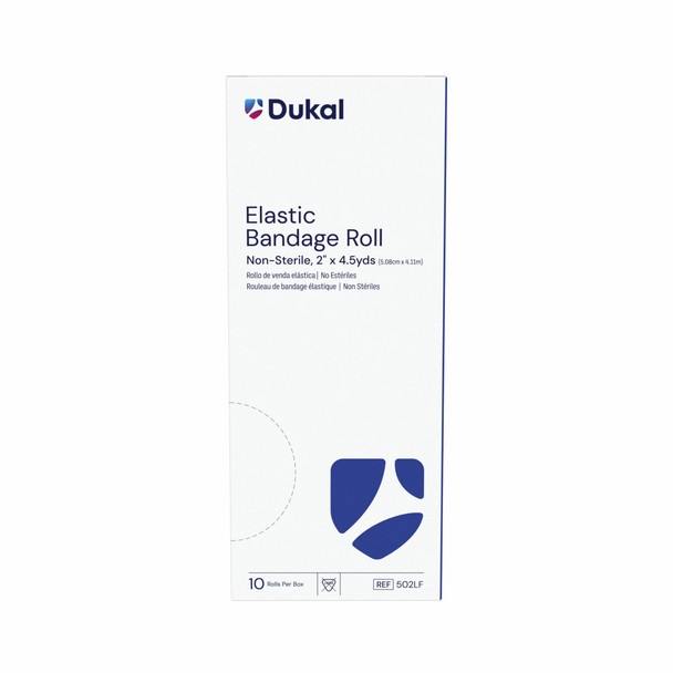 Dukal Elastic Bandage Roll – 2 in Width, 4.5 Yd Length, Non – Sterile, 10/bx Packaging – brand_name Dukal