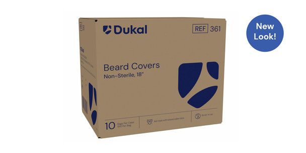 Dukal Beard Covers – Spunbond Polypropylene Material, Universal Size, 100/BG, 10 BG/CS Packaging