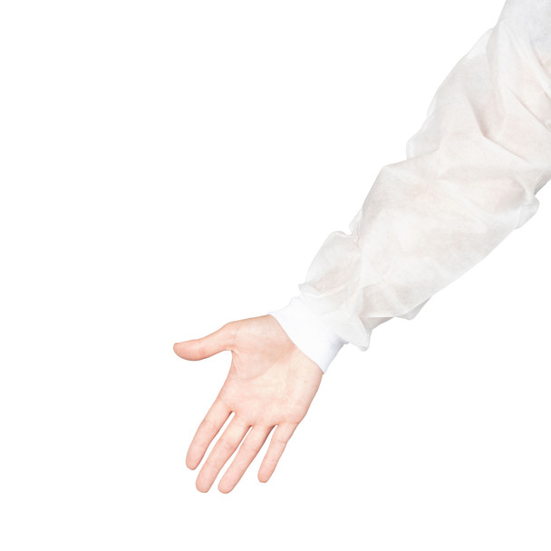 Dukal Lab Disposable Lab Coat Without Pockets – XXX-Large, SMS Material, 12.35 lb, White, 10/BG, 5 BG/CS