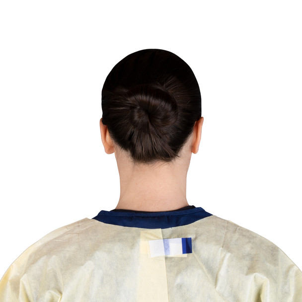 Dukal Isolation Gown – AAMI Level 2 Protection, Tape Tab Neck, Thumb Loop, Universal Size, Yellow