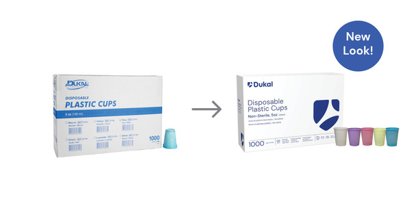 Dukal Plastic Cups – 5 oz Size, Lavender Color, Packaging – – 1000/case – brand_name Dukal