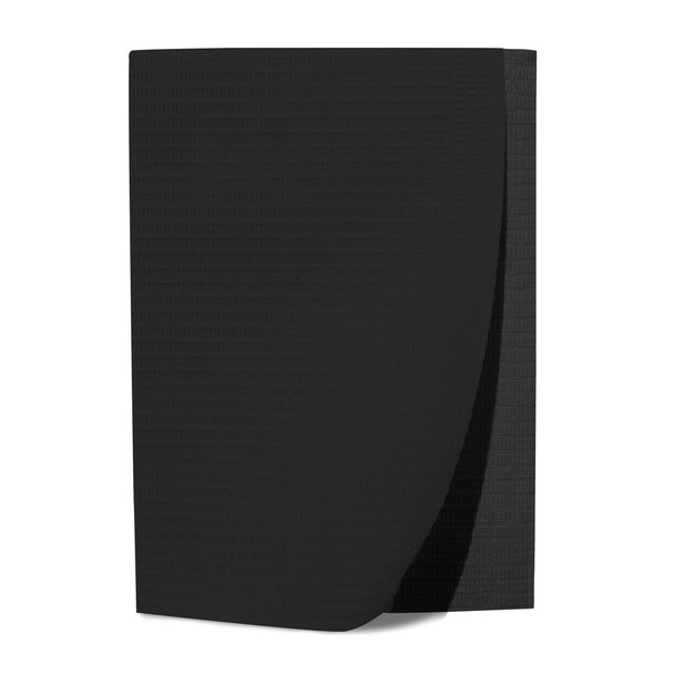 Dukal Patient Bibs – 2-Ply Paper/1-Ply Poly, 13 x 18 in, Black, Tissue + PE Material, 500/Case, 8.9 lb