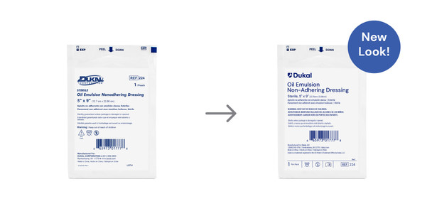 Dukal Oil Emulsion Non-Adhering Dressing – Sterile, 5 x 9 in, Non-Adherent Petrolatum, 0.4 lb, 1/PK, 12PK/BX