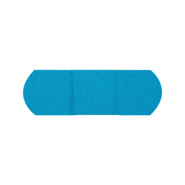 Dukal American Blue Adhesive Bandages – 1 x 3 in, Metal Detectable, Flexible Fabric, Sterile, 7500/CS