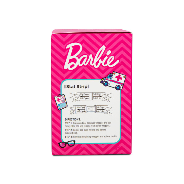 Dukal American Sterile Barbie Adhesive Bandages – Stat Strip Wrapper, 3/4 x 3 in, 100/BX, 12 BX/CS, 2.4 lb