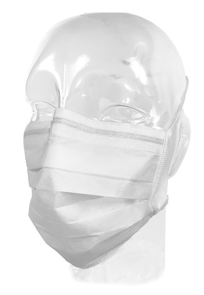 Dukal Precept High Filtration Surgical Mask with Stretch Knit Ties – ASTM Level 3, Over 99% Filtration