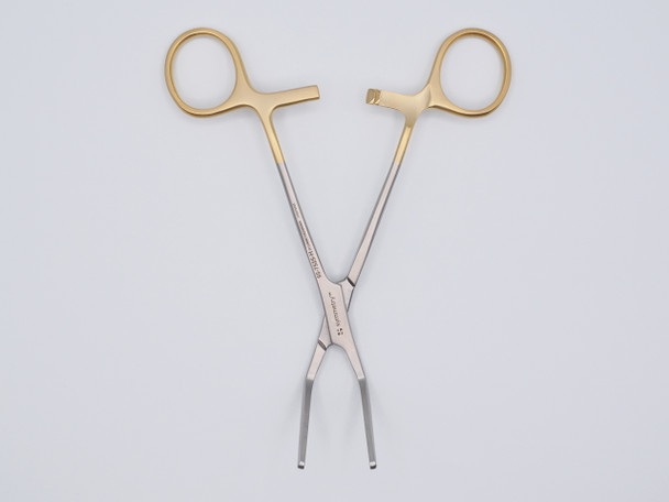 Dukal Aspen Fogarty Style Hemagrip Clamp – 60° Angled, 33 mm Jaw, 6.5 in Length, Reusable, Latex-Free