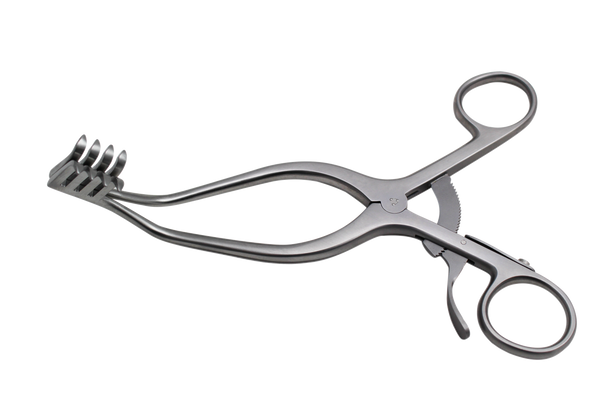 Dukal Aspen Adson Retractor with Sharp Prongs and Angular Shaft – Reusable, Latex-Free, Spine Surgery