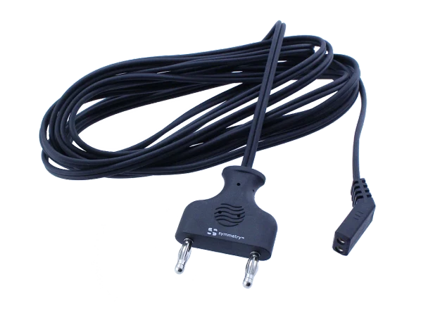 Dukal Olsen Bipolar Cord – 28 mm Fixed Pin, 45° Angled Instrument Connector, 12 ft Length, Reusable
