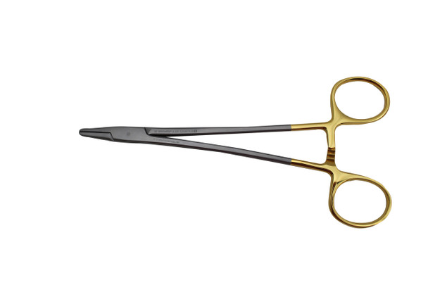 Dukal Needle Mayo-Hegar Needle Holder – Tungsten Carbide Jaws, 7 3/8 in Length, Reusable, Latex-Free