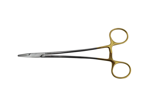 Dukal Needle Crile-Wood Needle Holder – Tungsten Carbide Jaws, 7 in Length, Reusable, Latex-Free