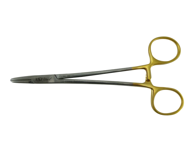 Dukal Aspen Needle Holder Mayo-Hegar TC – 6 in Length, Reusable, Latex-Free, General Surgery Use