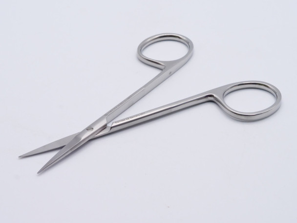 Dukal Iris Scissors – Straight, 4 1/2 in Length, Reusable Ophthalmic Instrument, Precision Surgical Steel