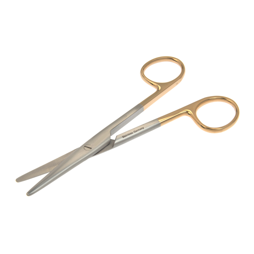Dukal Aspen Mayo Scissors – Straight, Rounded Blades, Tungsten Carbide, 5 1/2 in, Reusable, Latex-Free