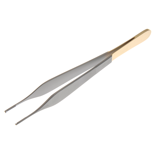 Dukal Aspen Adson Tissue Forceps – Tungsten Carbide, 1x2 Teeth, 6 in Length, Reusable, Non-Sterile