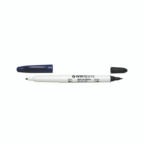 Dukal Aspen Surgical Skin Marker – Dual Tip, Sterile, Single-Use, White, Latex-Free, Standard Size