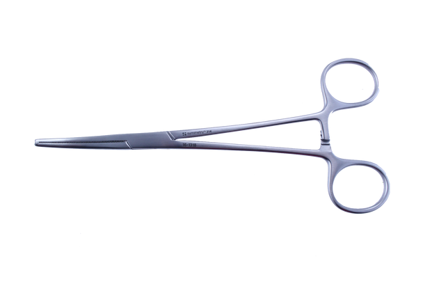 Dukal Aspen Rochester-Ochsner Curved Forceps – 1x2 Teeth, 7 1/4 in Length, Reusable, Latex-Free