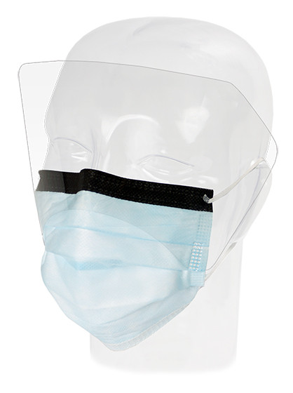 Dukal Aspen Fluidgard 120 Anti – Fog Procedure Mask with Extended Shield – ASTM Level 2, Anti – Fog Foam