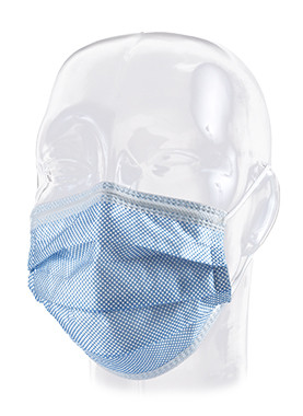 Dukal Aspen FluidGard 160 Procedure Mask – Level 3 Protection, Blue Diamond Color, Latex-Free