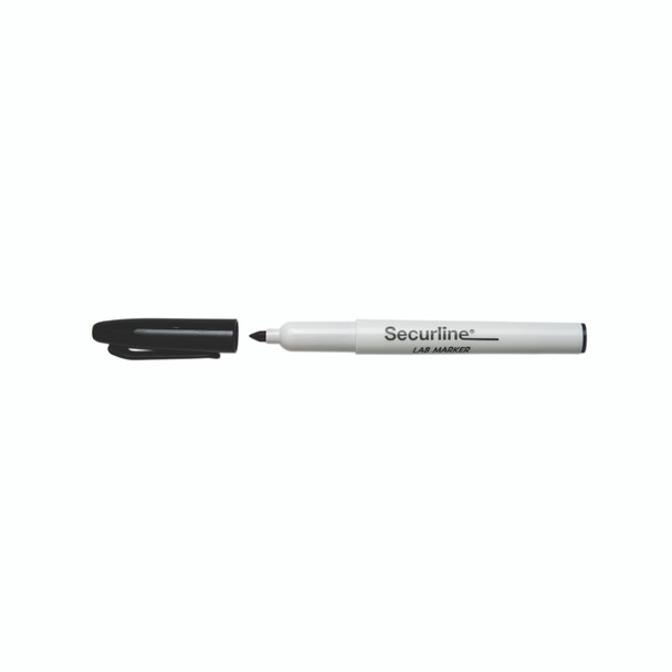 Dukal Aspen Lab Marker – Fine Tip, Black, Non-Sterile, Reusable, Standard Size, Latex-Free