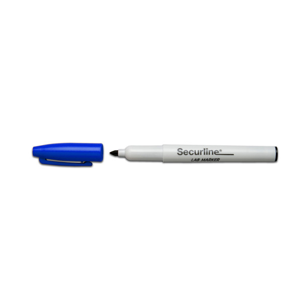 Dukal Aspen Lab Marker – Fine Tip, Blue, Non-Sterile, Single-Use, Latex-Free, Standard Size