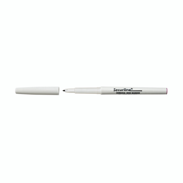 Dukal Aspen Skin Marker Taper Tip with Ruler – Sterile, Single-Use, Gentian Violet Ink, Latex-Free