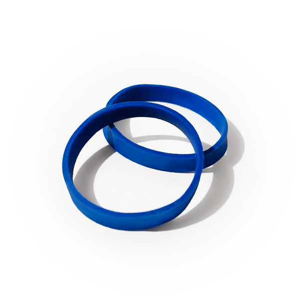 Dukal Aspen Elastic Bands – Blue, Polyisprene, Non-Sterile, Single-Use, 2 cm Diameter, Latex-Free