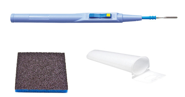 Dukal Aspen Bovie Electrosurgical Pencil – Disposable, Hand-Activated Rocker Switch, Sterile, Includes Blade