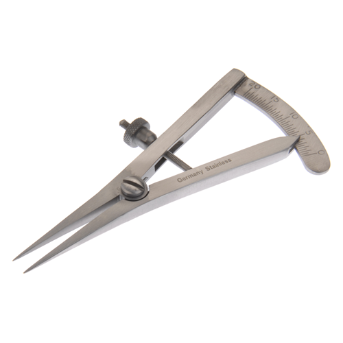 Dukal Aspen Castroviejo Caliper – 0-20 mm Range, 3 1/2 in Length, Reusable, Latex-Free for Ophthalmic Surgery