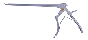 Dukal Aspen Rongeur Kerrison Micro Thin Footplate – 40° Up, 3 mm Bite, 9 mm Opening, 8 in Length, Reusable
