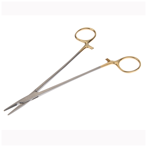 Dukal Aspen Needle Holder – DeBakey, Tungsten Carbide, 2.0 mm Jaw, 7 in Length, Reusable, Latex-Free