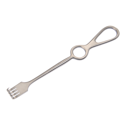 Dukal Volkman Sharp 4-Prong Retractor – 8 3/4 in Length, Reusable, Latex-Free, Surgical Instrument, Stainless