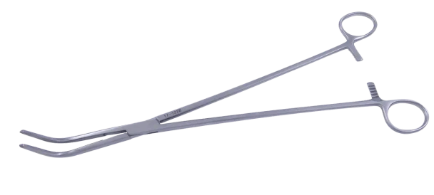 Dukal Aspen Mixter Right Angle Forceps with Serrations – 12 1/4 in Length, Reusable, Latex-Free