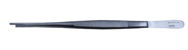 Dukal Tissue Forceps – 1x2 Teeth, 8 in Length, Reusable, Latex-Free, Stainless Steel Construction