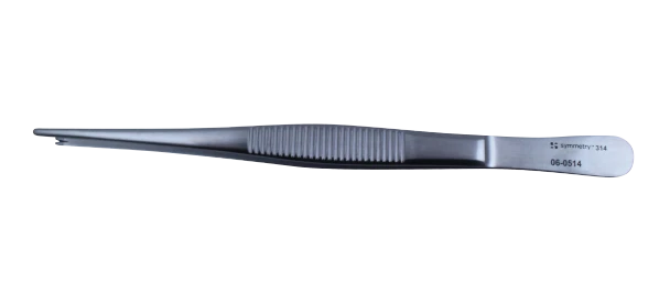 Dukal Aspen Tissue Forceps – 1x2 Teeth, 5 3/4 in Length, Reusable, Latex-Free Construction