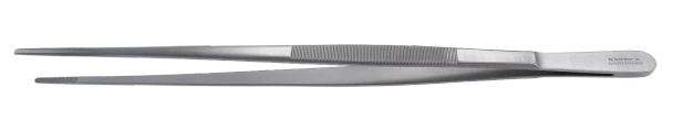 Dukal Aspen Dressing Forceps – Serrated Handle, 12 in Length, Reusable, Latex-Free for General Surgery