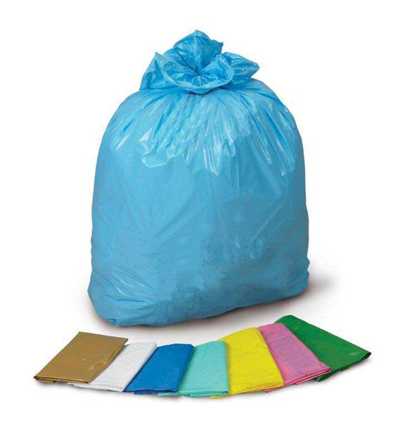 Medgen Laundry and Linen Bags – HDPE Film, Star Seal, Coreless Roll, 30.5×43 in, 20–30 gal Capacity